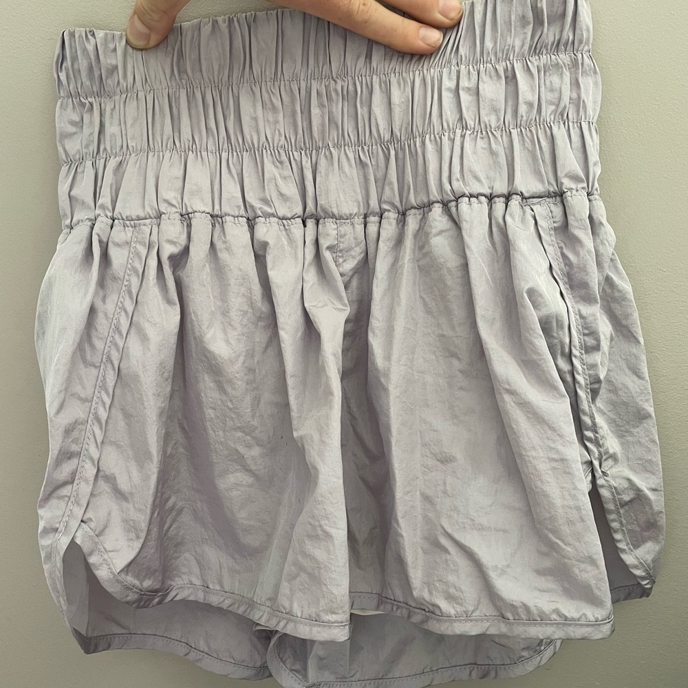 Free people movement light purple shorts